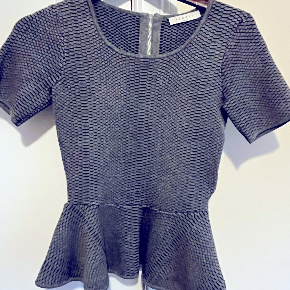 Sandro peplum top